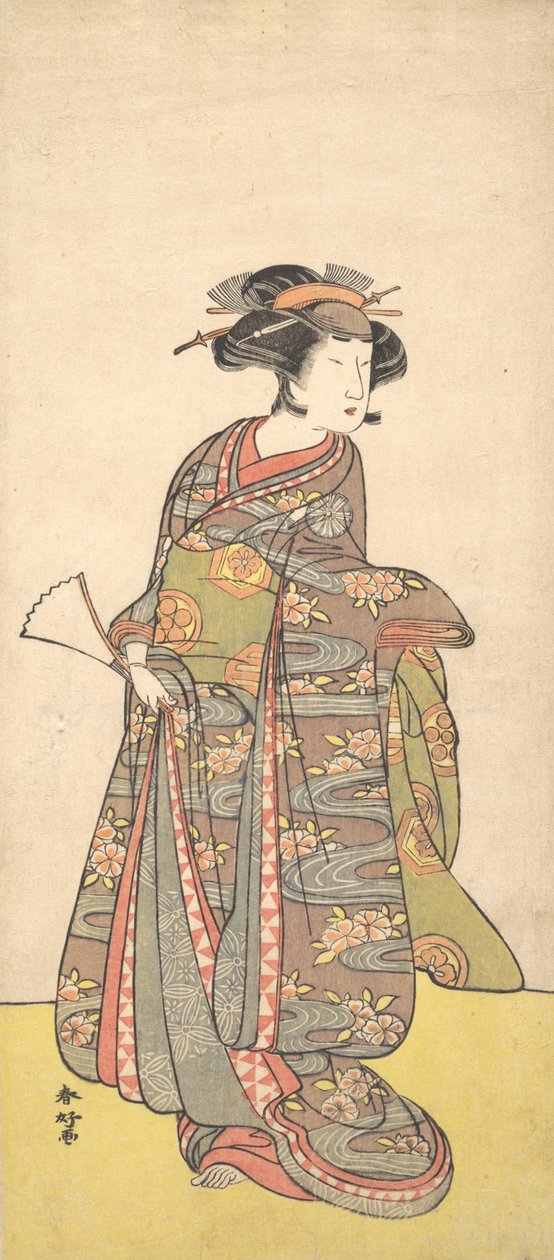 De Eerste Nakamura Tomijuro als een Vrouw, waarschijnlijk 1777 door Katsukawa Shunko