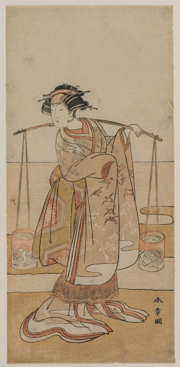 Iwai Hanshiro IV als Murasame of Matsukaze door Katsukawa Shunsho
