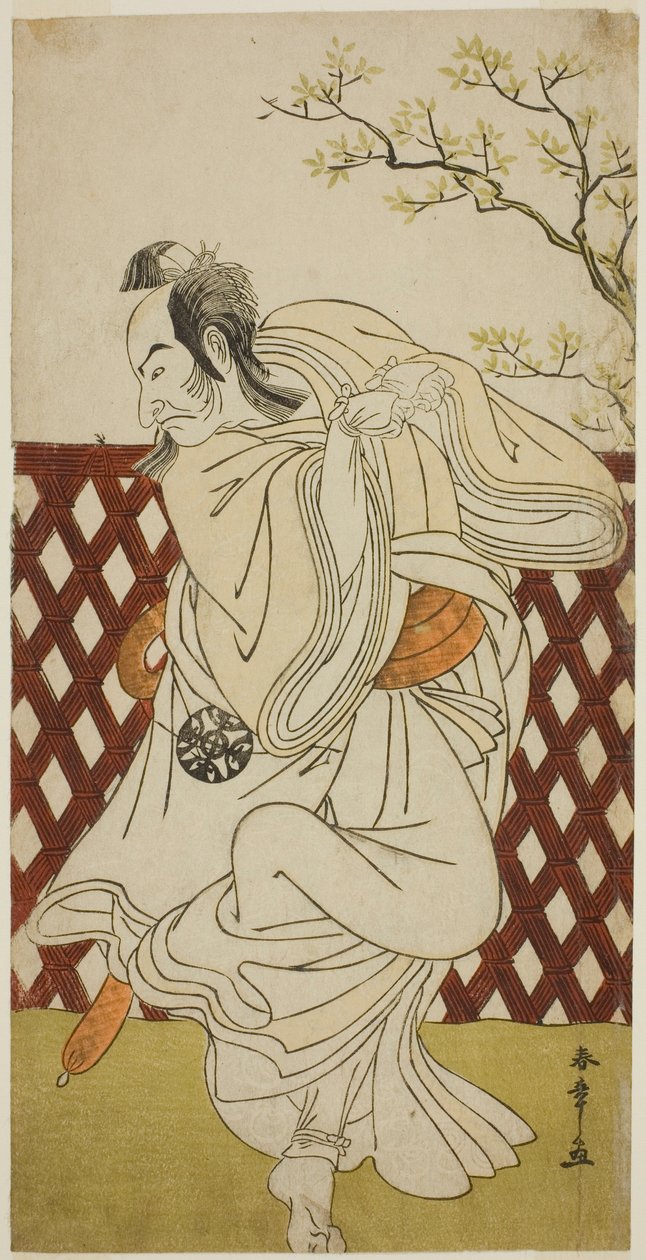 De Acteur Nakamura Nakazo I als Sakon-gitsune in het stuk Hana-zumo Genji Hiiki, uitgevoerd in het Nakamura Theater in de elfde maand, 1775 door Katsukawa Shunsho