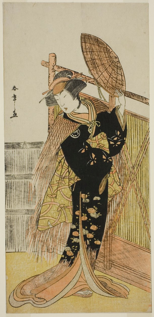 De Acteur Segawa Kikunojo III als Michichiba in het Toneelstuk Azuma no Mori Sakae Kusunoki, Opgevoerd in het Ichimura Theater in de Elfde Maand, 1779 door Katsukawa Shunsho