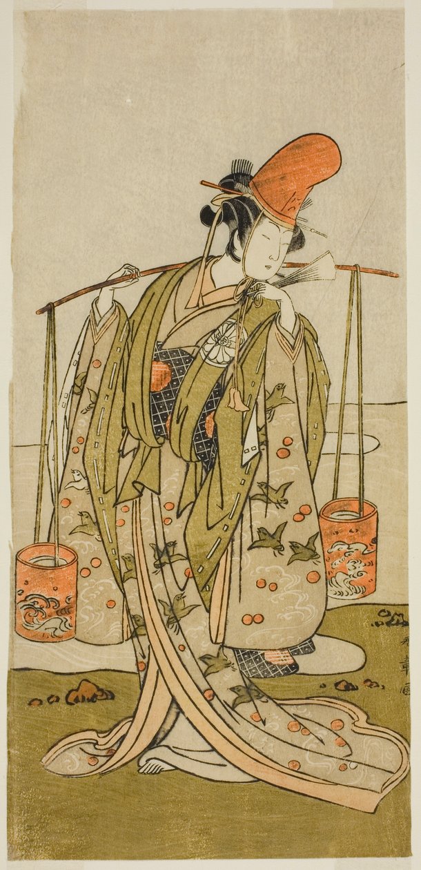 De Acteur Segawa Kitsuji III als Murasame in het Toneelstuk Gohiiki Kanjincho, Opgevoerd in het Nakamura Theater in de Elfde Maand, 1773 door Katsukawa Shunsho