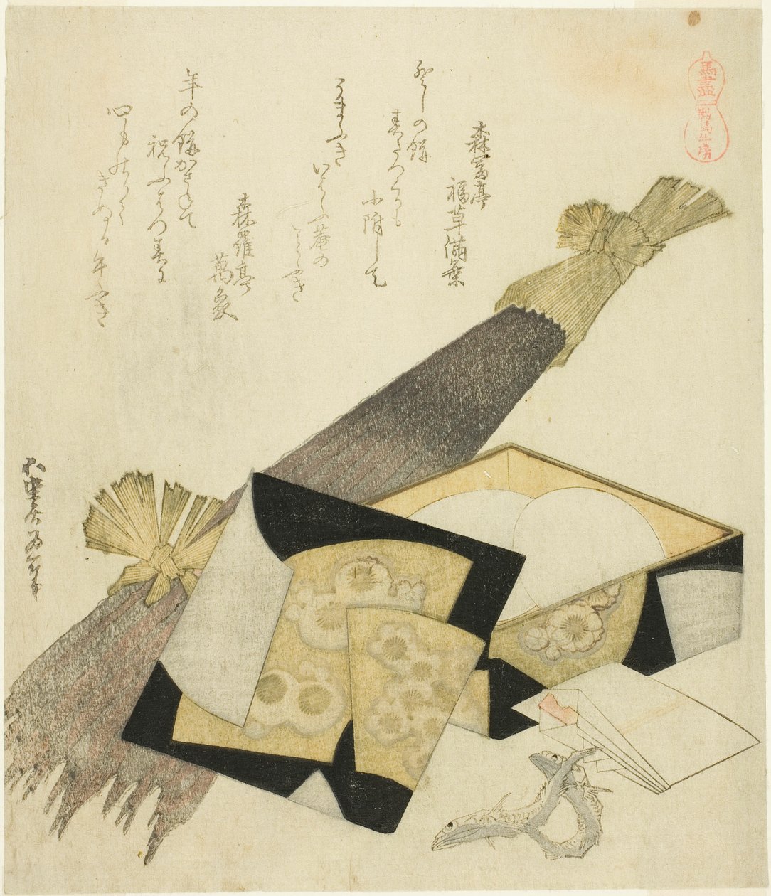 Kliswortel, uit de serie "Een selectie van paarden" door Katsushika Hokusai