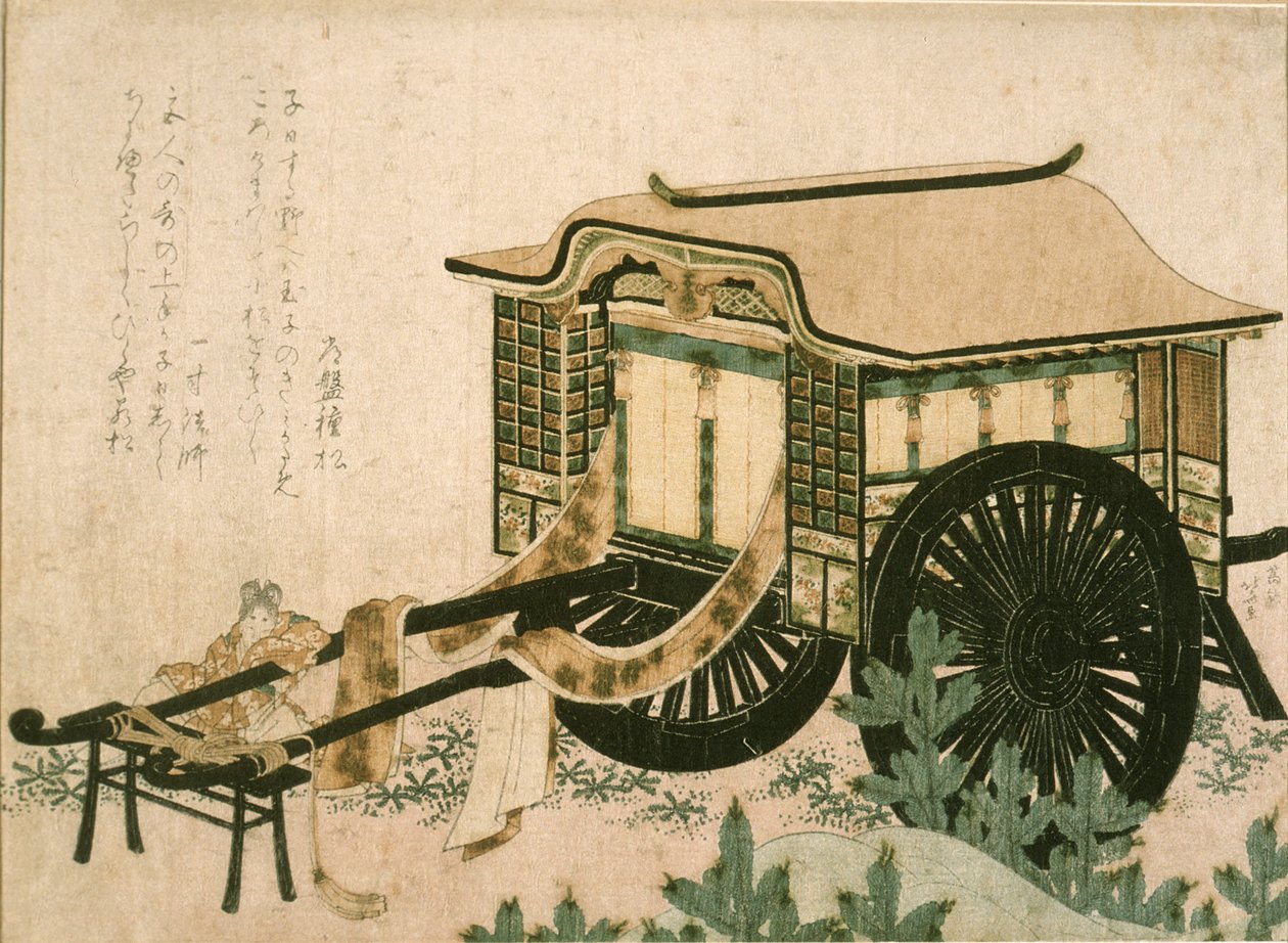 Hofkoets door Katsushika Hokusai