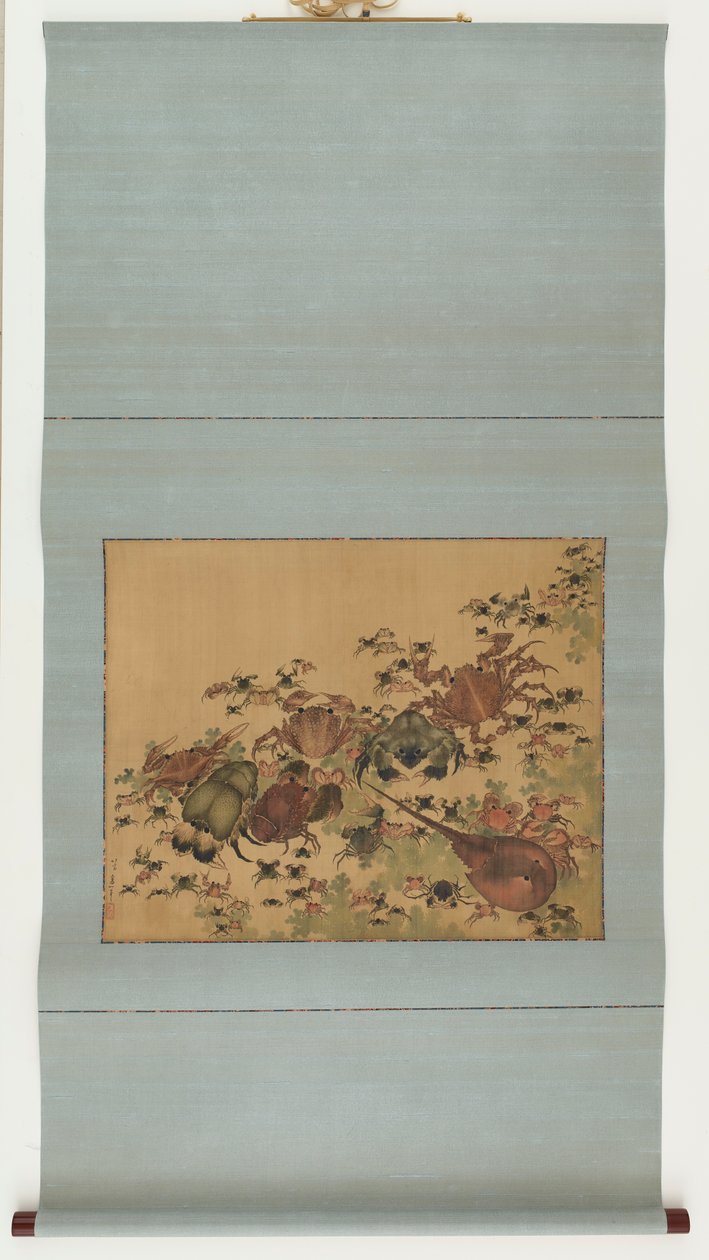 Schaaldieren, Edo-periode, 1825-1830 door Katsushika Hokusai