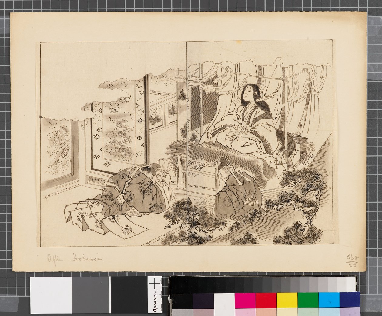 Scènes uit de oorlog tussen Japan en Korea, eind 18e-begin 19e eeuw door Katsushika Hokusai