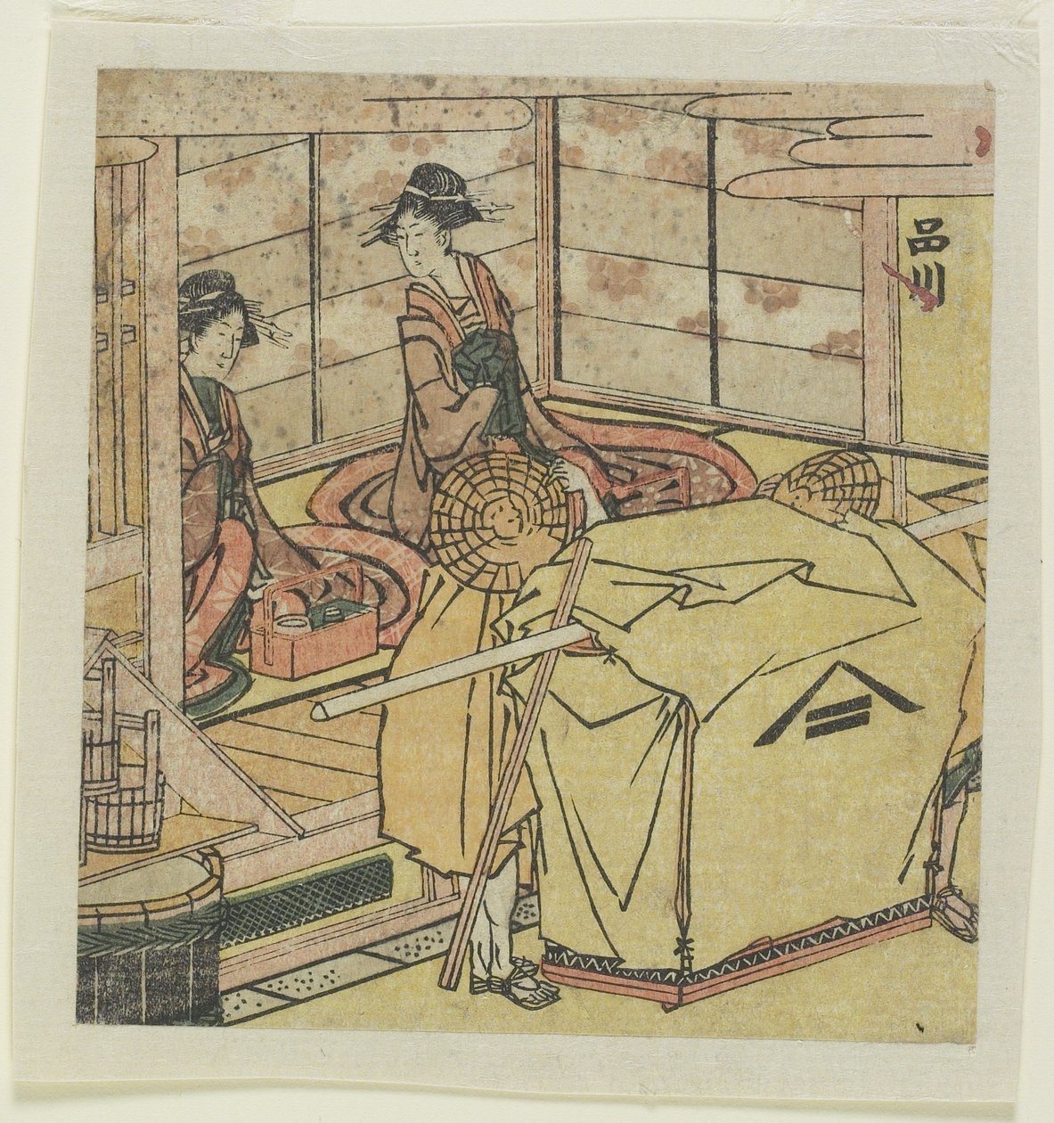 Shinagawa door Katsushika Hokusai