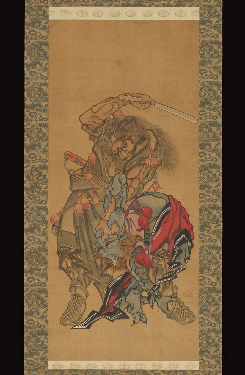 Shōki, de demonenbestrijder door Katsushika Hokusai