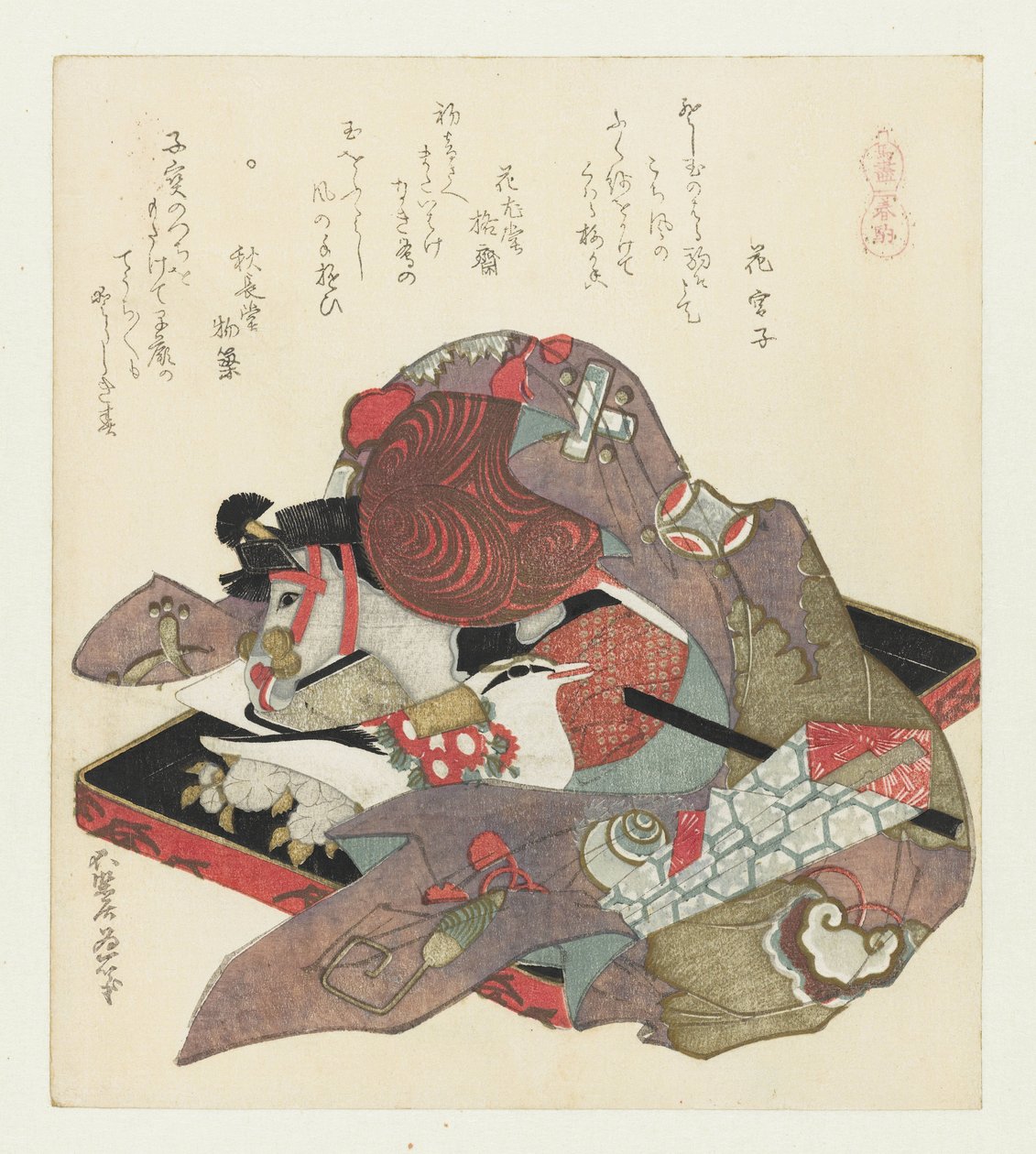 Stokpaard door Katsushika Hokusai