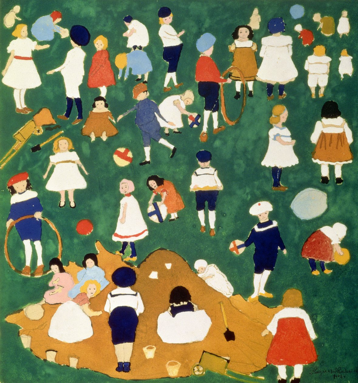 Kinderen, 1908 door Kazimir Severinovich Malevich