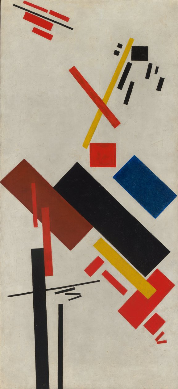 Stroyuschiysya dom (Huis in aanbouw) door Kazimir Severinovich Malevich