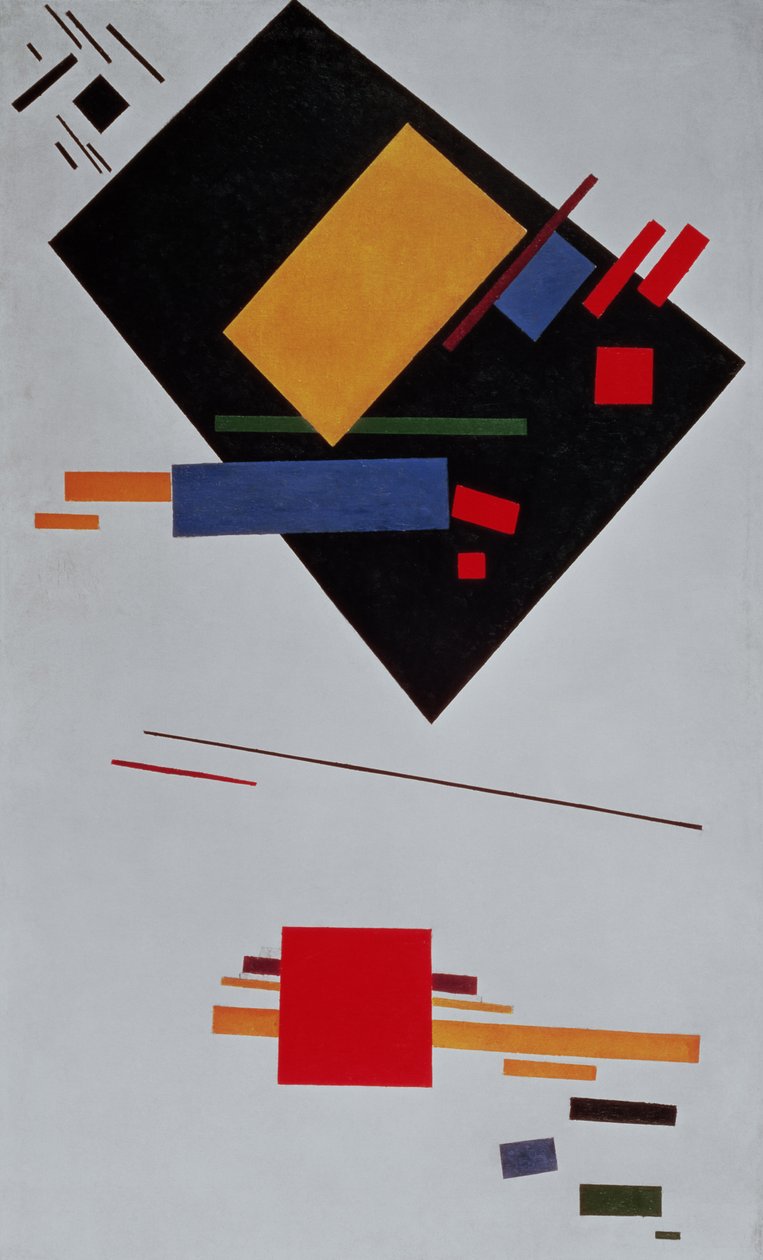 Suprematistische Compositie, 1915 door Kazimir Severinovich Malevich