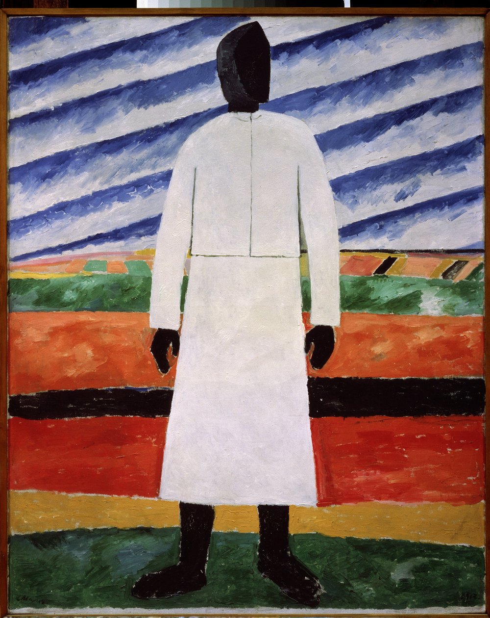 Boerin met zwart gezicht door Kazimir Severinovich Malevich