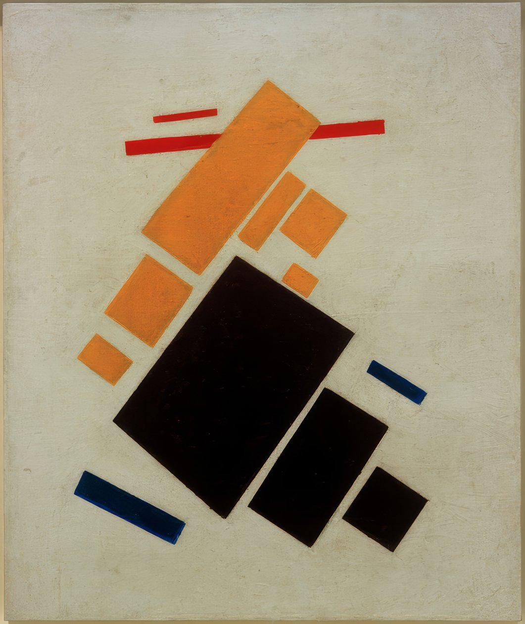 Vliegtuig vliegend door Kazimir Severinovich Malevich