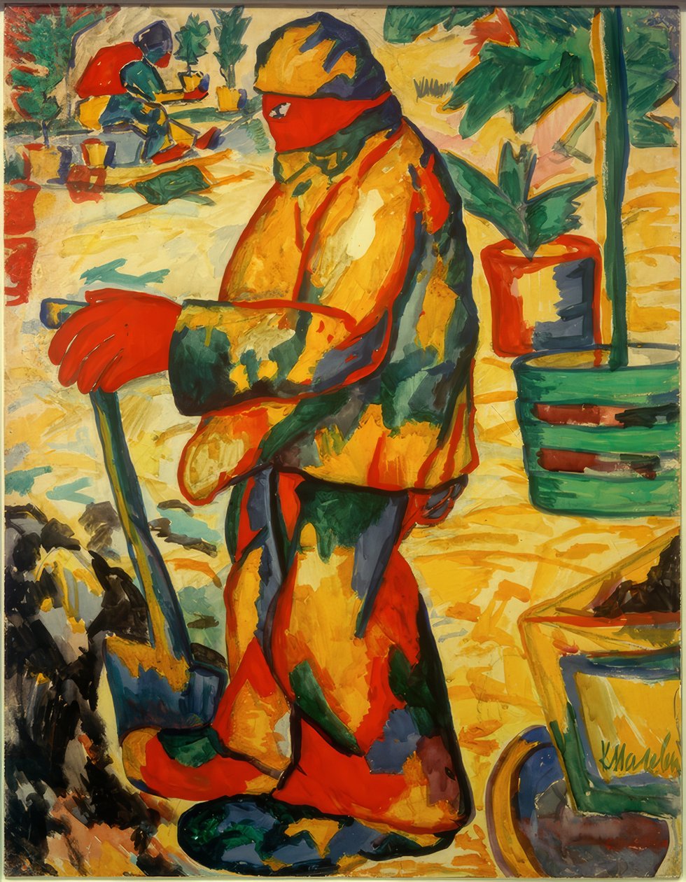 Tuinman door Kazimir Severinovich Malevich