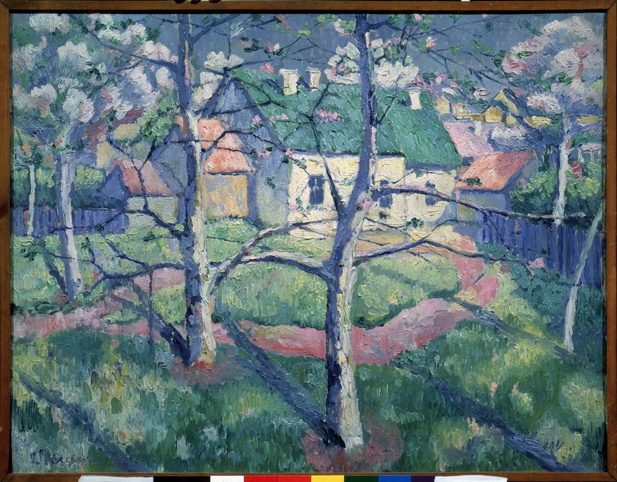 Bloeiende appelbomen door Kazimir Severinovich Malevich