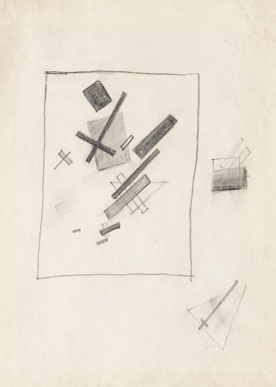 Gemengde gevoelens, c. 1916 door Kazimir Severinovich Malevich