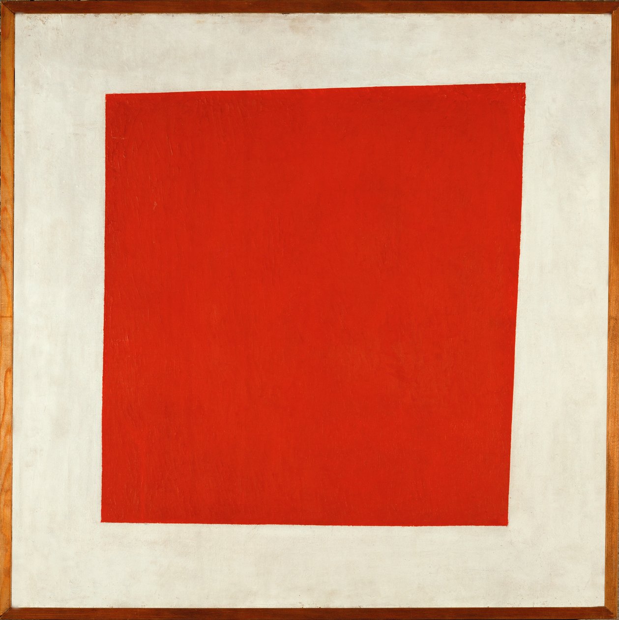 Rood Plein (olieverf op doek) door Kazimir Severinovich Malevich
