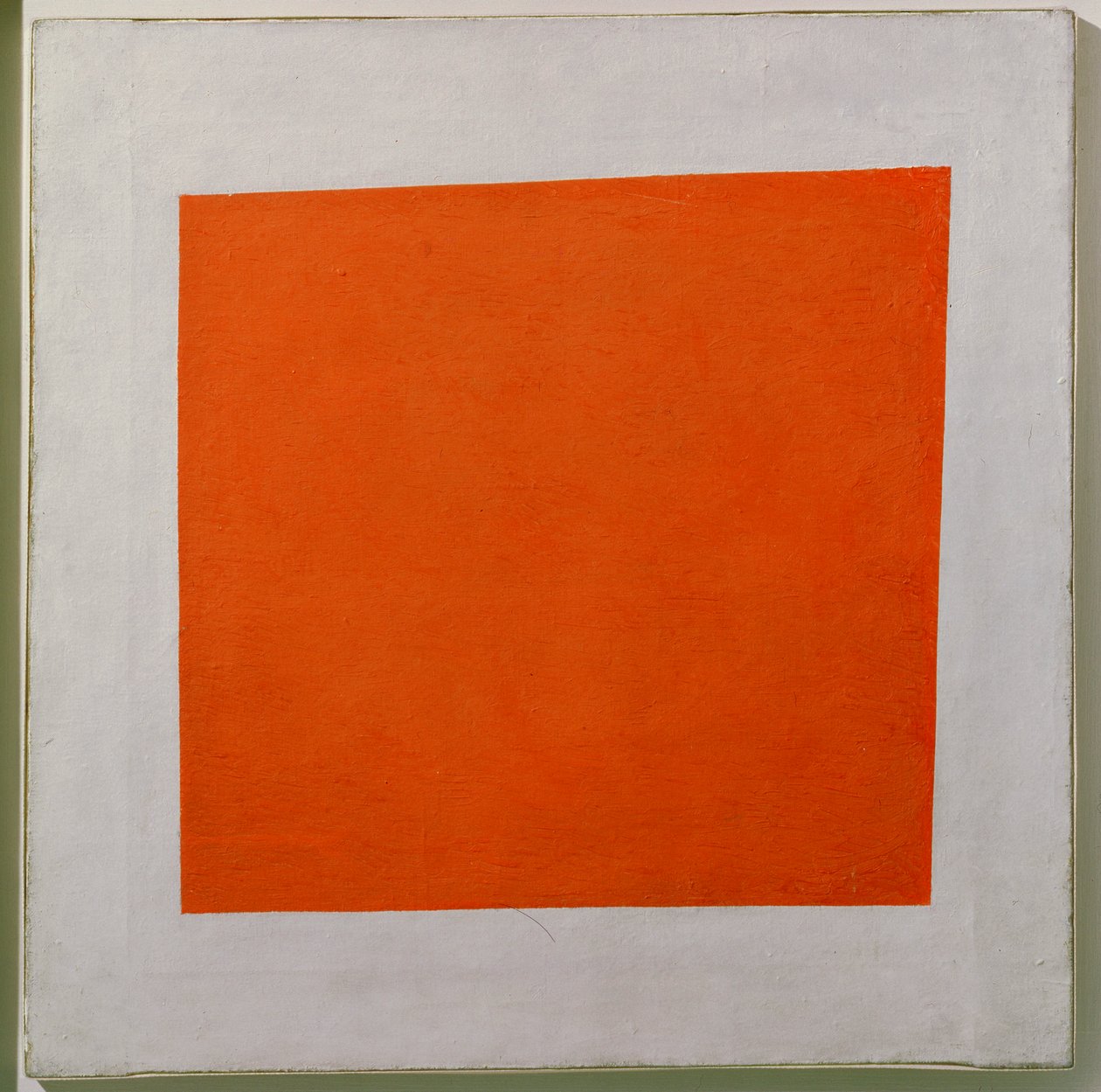 Rode Plein. Schilderij Realisme Van Een Boer In Twee Dimensies door Kazimir Severinovich Malevich