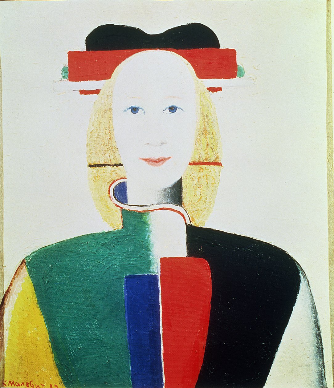 Het meisje met de hoed door Kazimir Severinovich Malevich