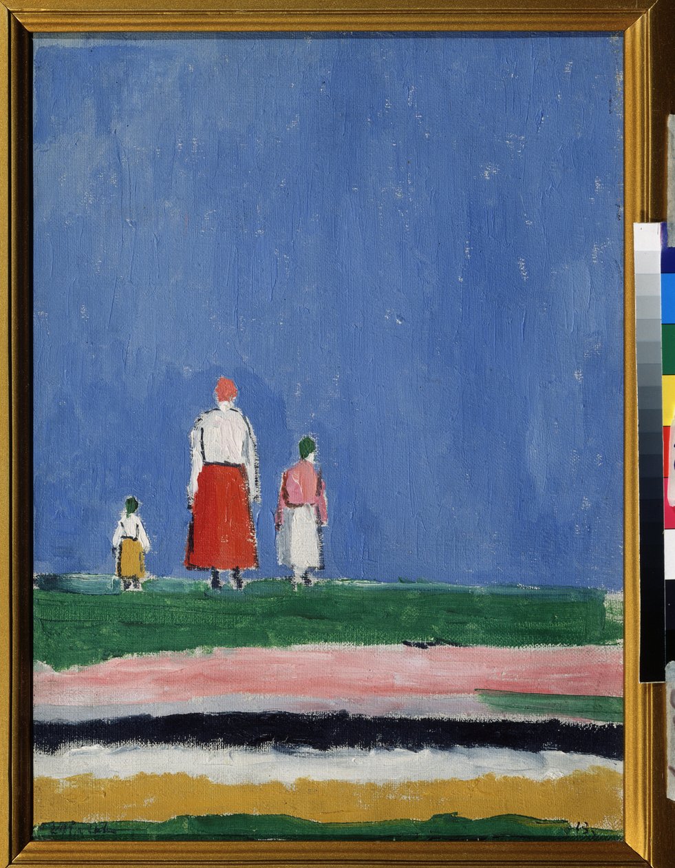 Drie figuren door Kazimir Severinovich Malevich