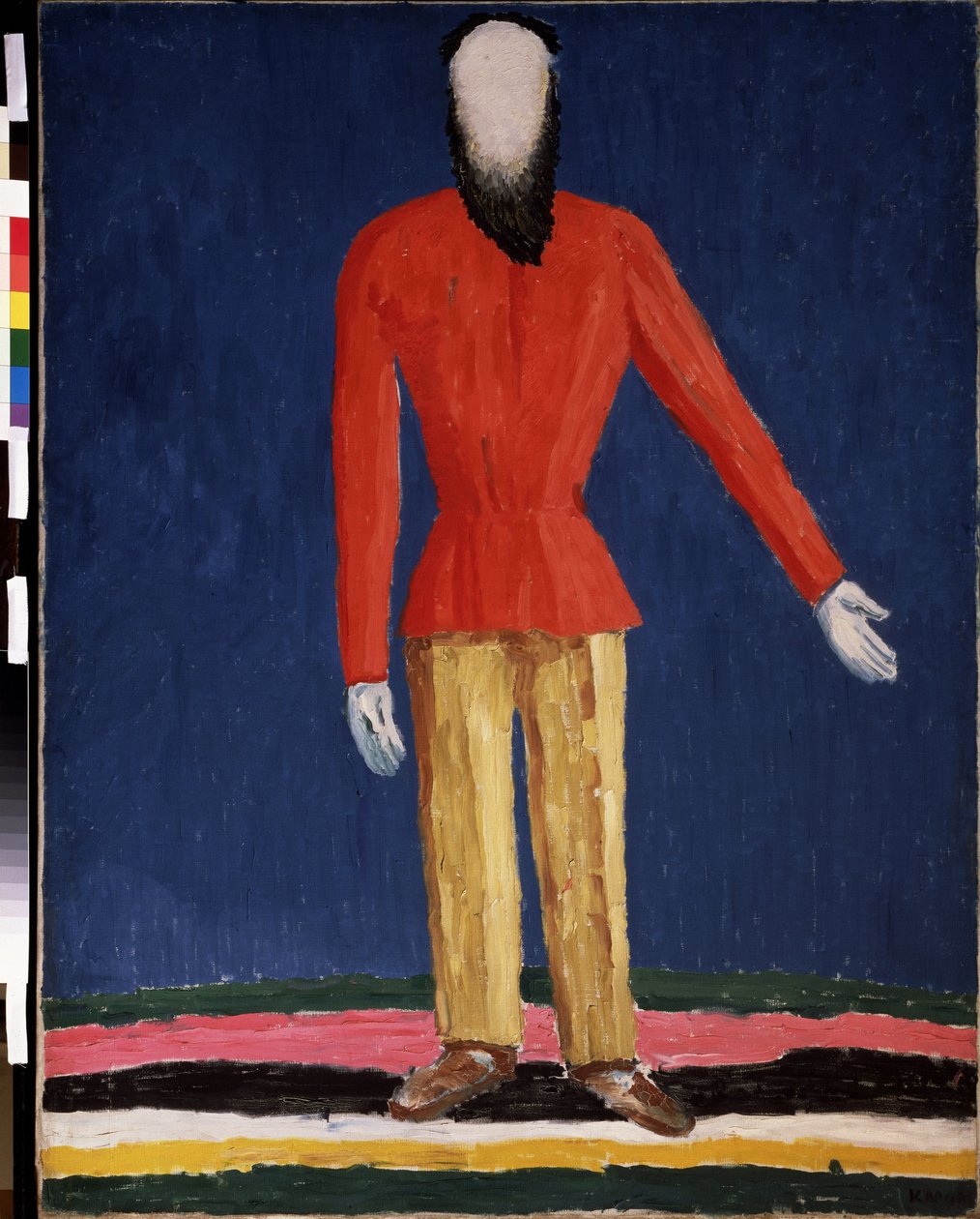 Een boer door Kazimir Severinovich Malevich