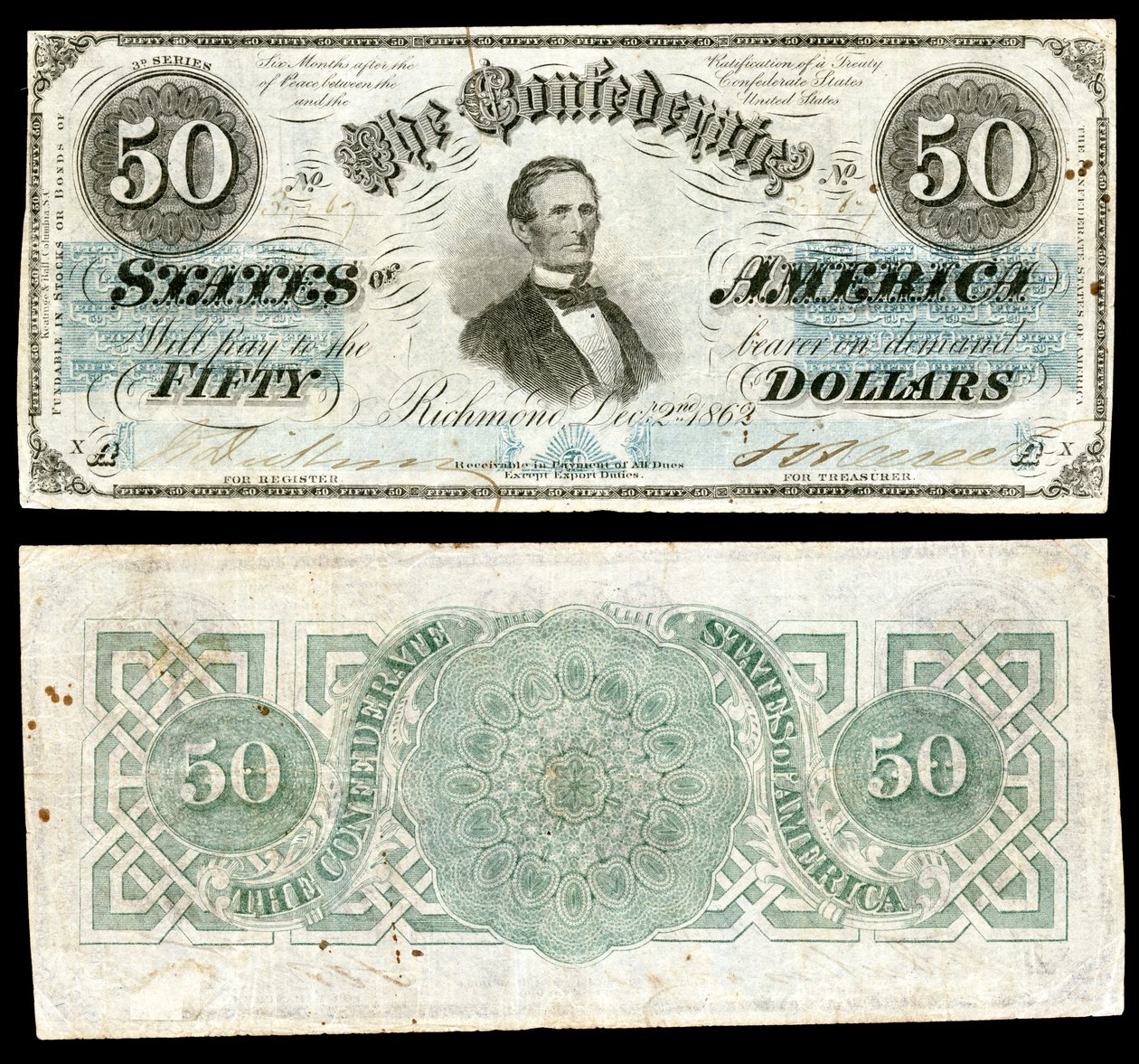 CSA-T50-$50-1862 door Keatinge and Ball