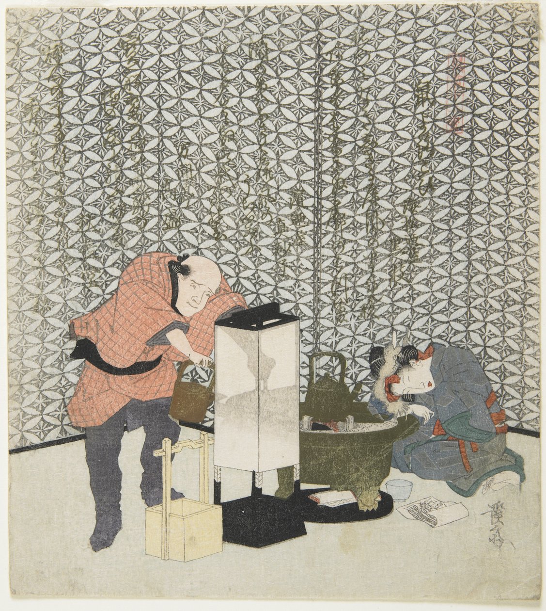 Gelukkige ratten, 1828 door Keisai Eisen