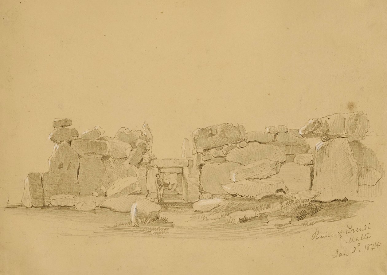 Ruïnes, Krindi, Malta door Kellogg, Miner Kilbourne