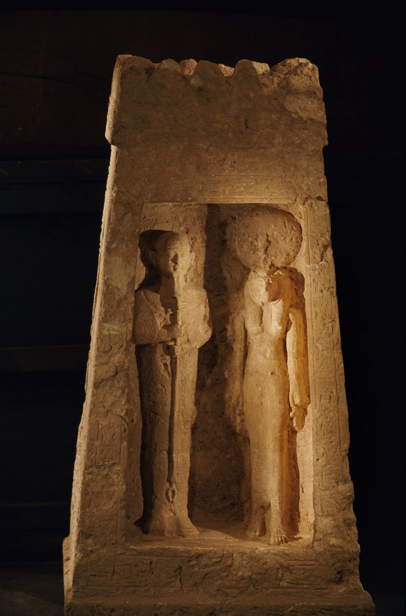 Een vrijstaande schrijn, een naos, van Ptah en Sekhmet, Nieuwe Koninkrijk door Kenneth Garrett