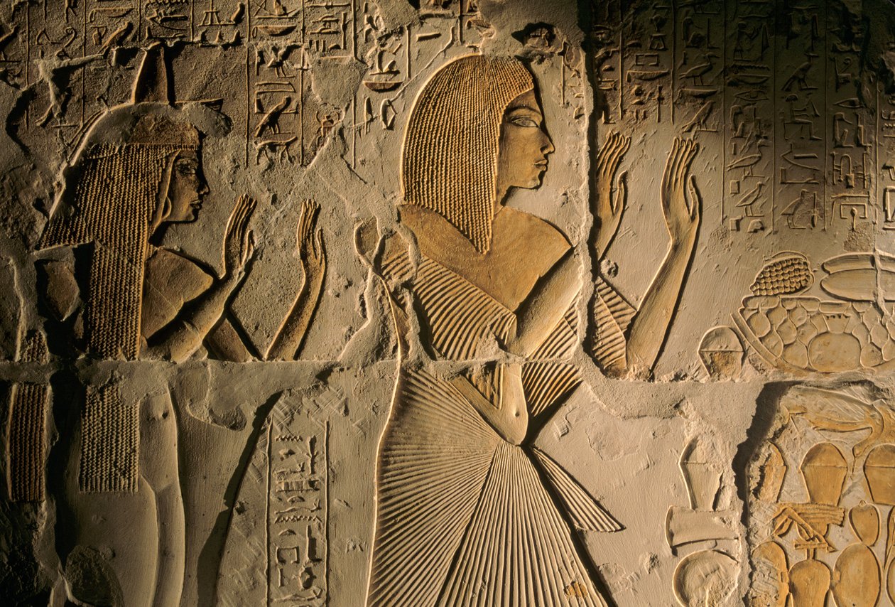 Amarna; Archeologie; 18e dynastie; Graf van Maya, Sakkara, Saqqara, Nieuwe Koninkrijk door Kenneth Garrett