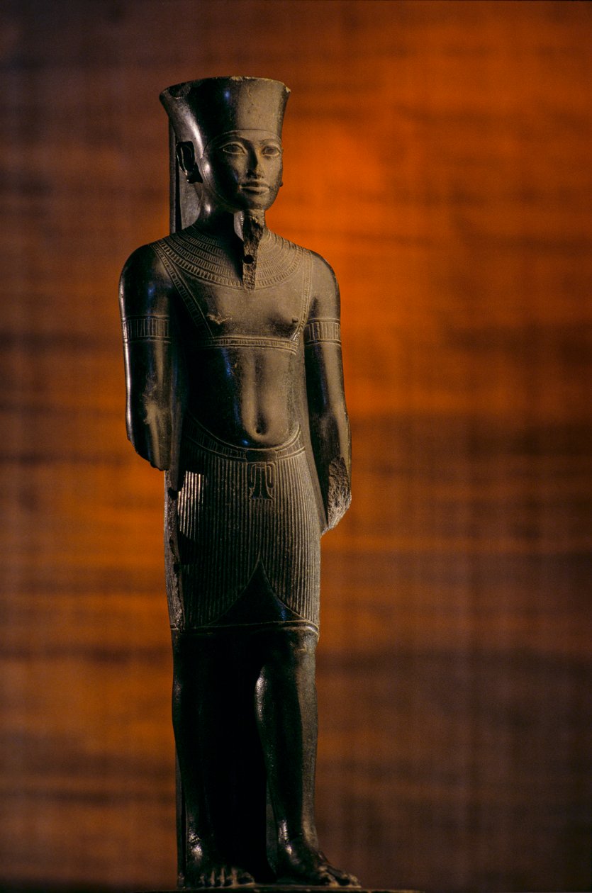 Beeld van Amun met de kenmerken van Toetanchamon, 2009 (foto) door Kenneth Garrett