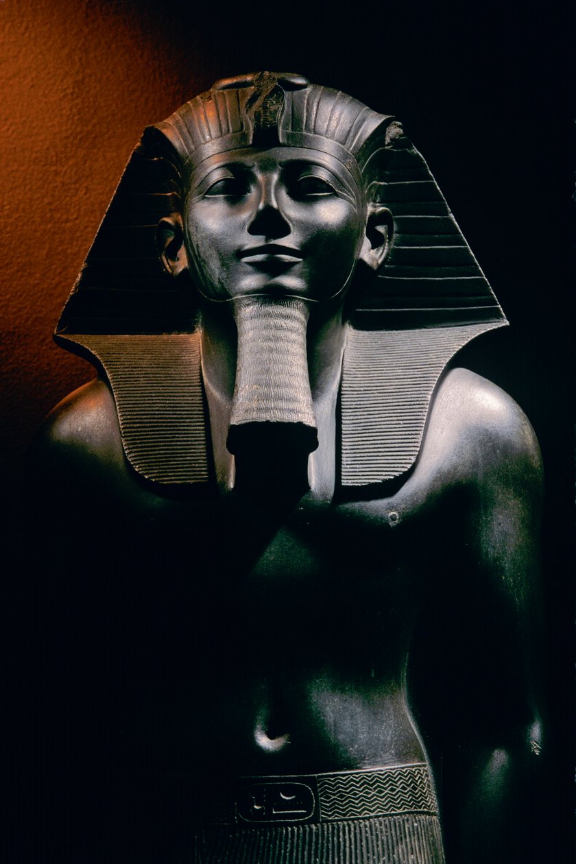 Thutmosis III, standbeeld, Luxor Museum, Egypte, Nieuwe Koninkrijk door Kenneth Garrett
