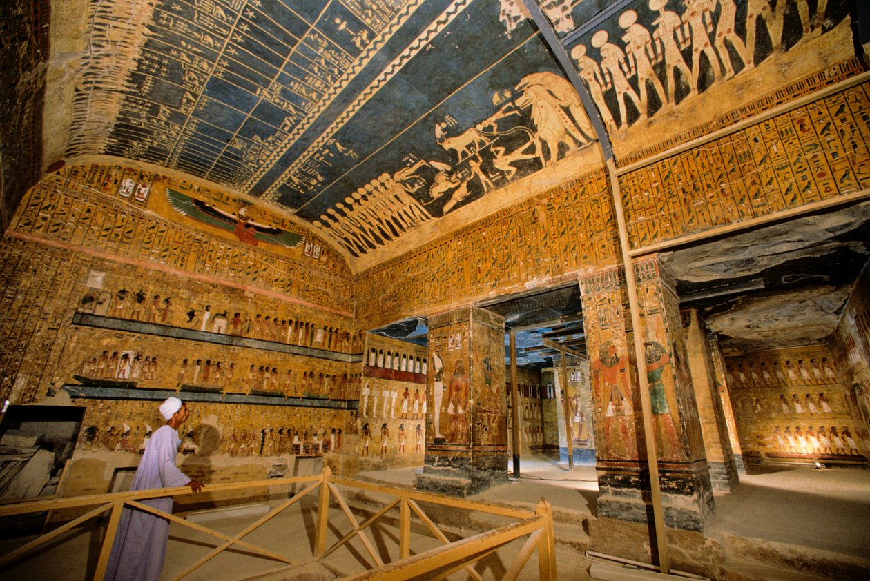 Graf van Seti I, Nieuwe Koninkrijk, Vallei der Koningen, Egypte, Farao, Koning, astronomisch door Kenneth Garrett