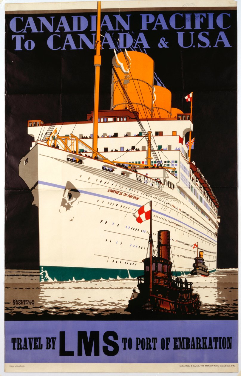Canadian Pacific naar Canada & USA door Kenneth Shoesmith