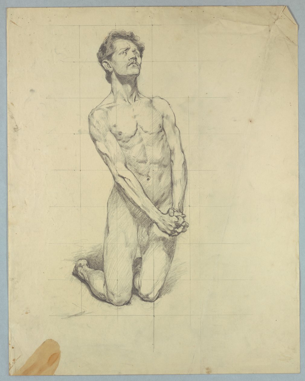 Figurenstudie voor "De verzoeking van Sint Antonius" door Kenyon Cox
