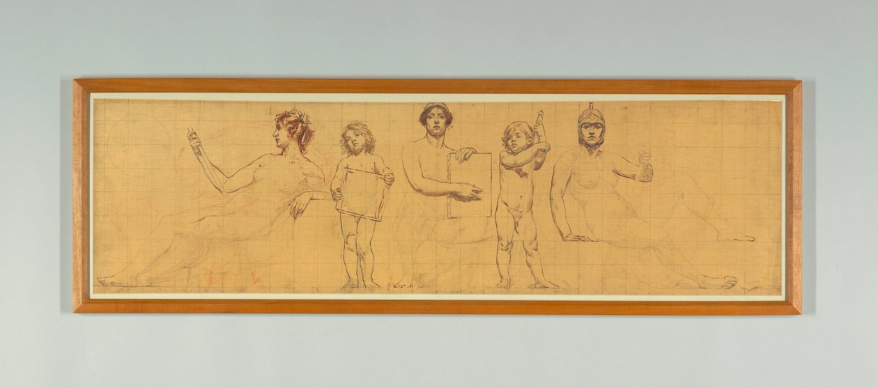 De Wet, Studie voor Rechterpaneel van "De Heerschappij van de Wet," Fries voor Appellate Court, New York door Kenyon Cox