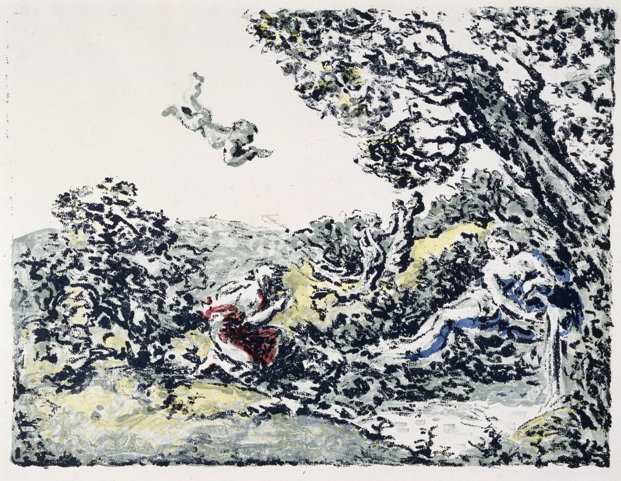 Album de Paysage: La Source, 1900 (lithografie in kleuren) door Ker Xavier Roussel