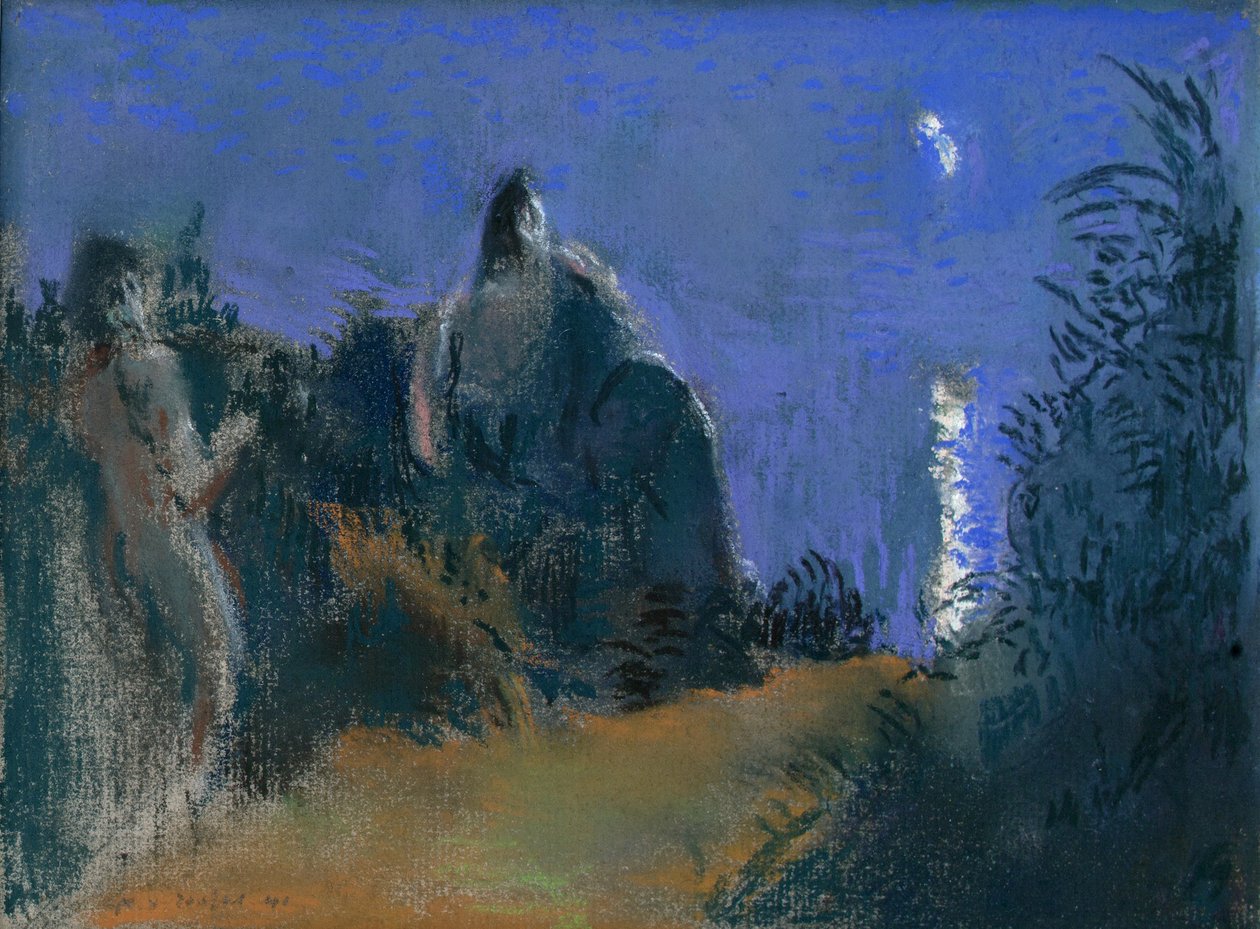Clair de lune sur la mer, 1941 door Ker Xavier Roussel