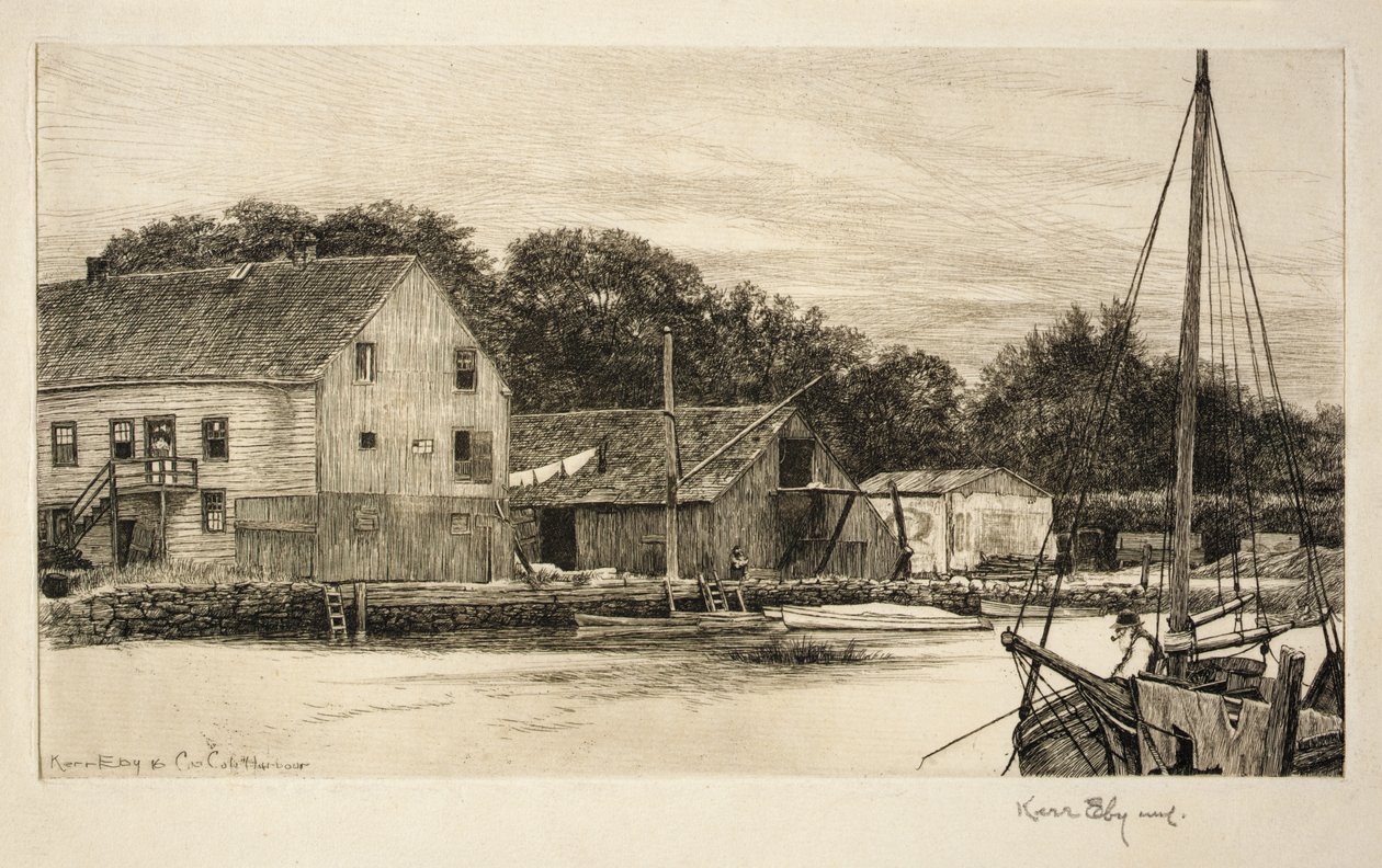 Haven van Cos Cob door Kerr Eby