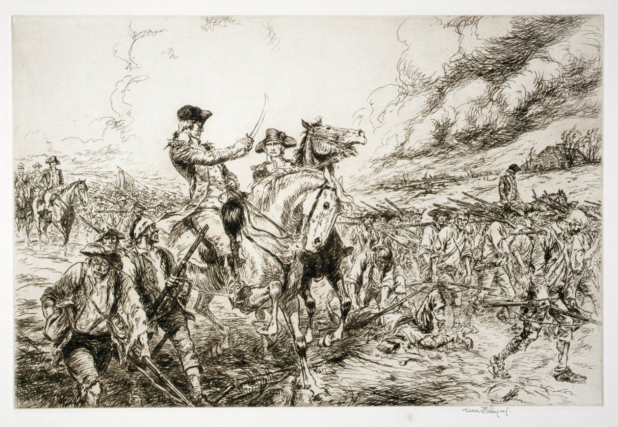 George Washington in Valley Forge door Kerr Eby