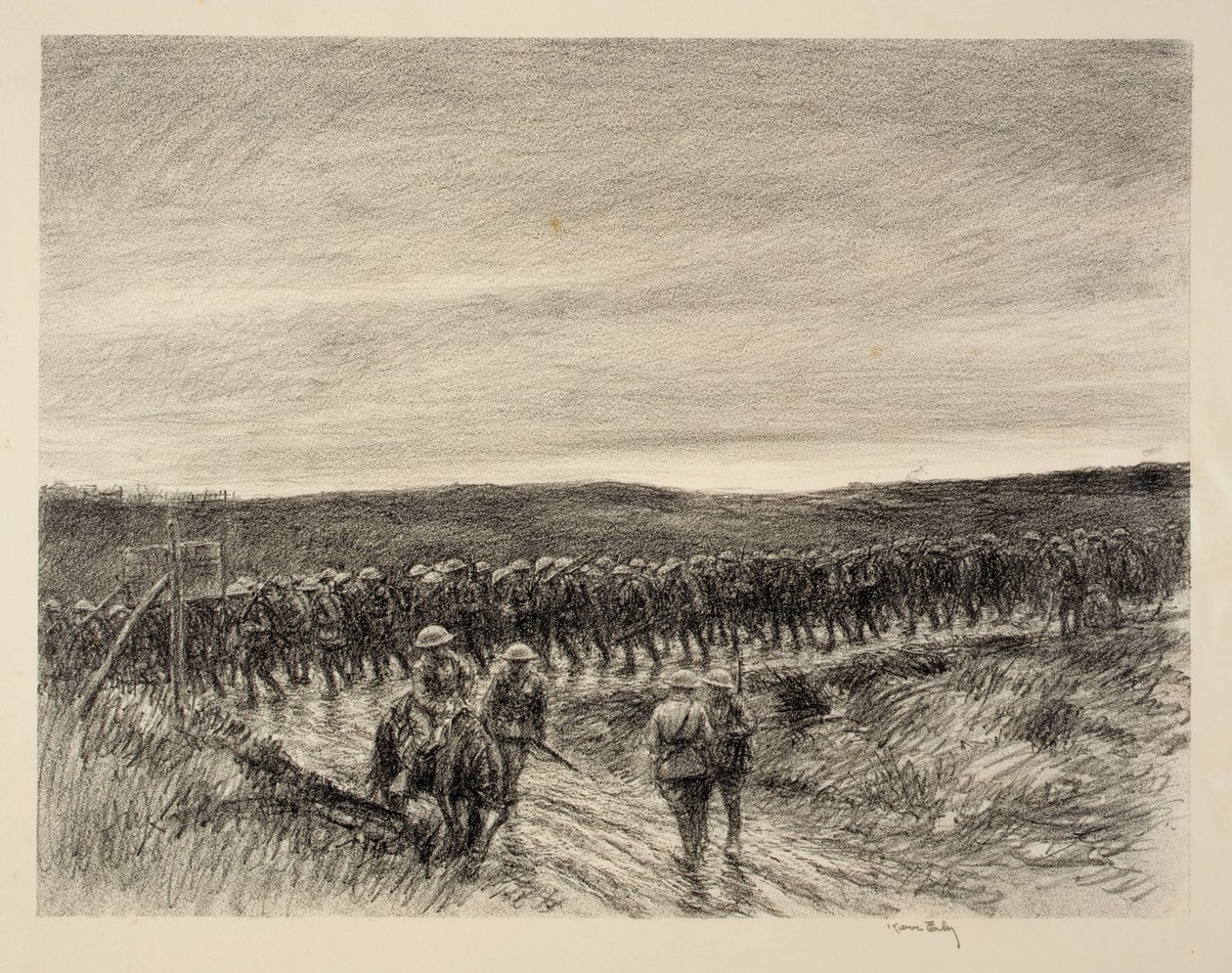 Infanterie, kasteel Thierry door Kerr Eby