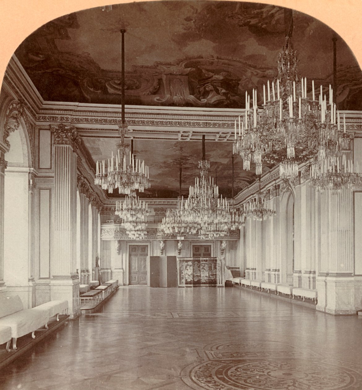 De Danszaal, Koninklijk Paleis, Stockholm, Zweden, 1901 door Keystone View Company