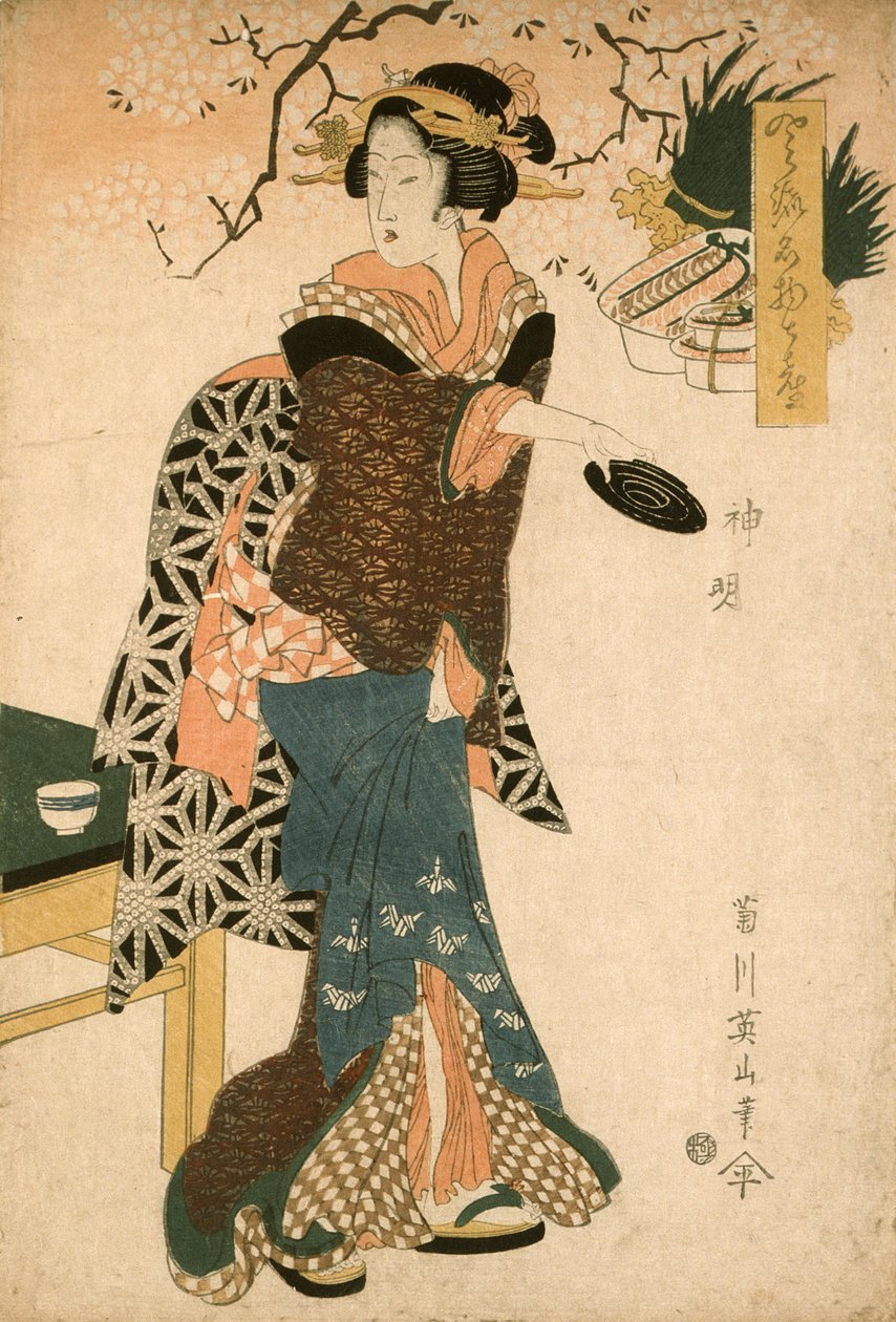 Shinmei door Kikukawa Eizan