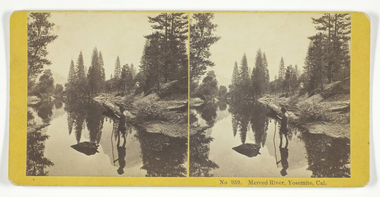 Merced River, Yosemite, Cal., 1855-75. Makers: Kilburn Brothers, BW Kilburn door Kilburn Brothers, BW Kilburn
