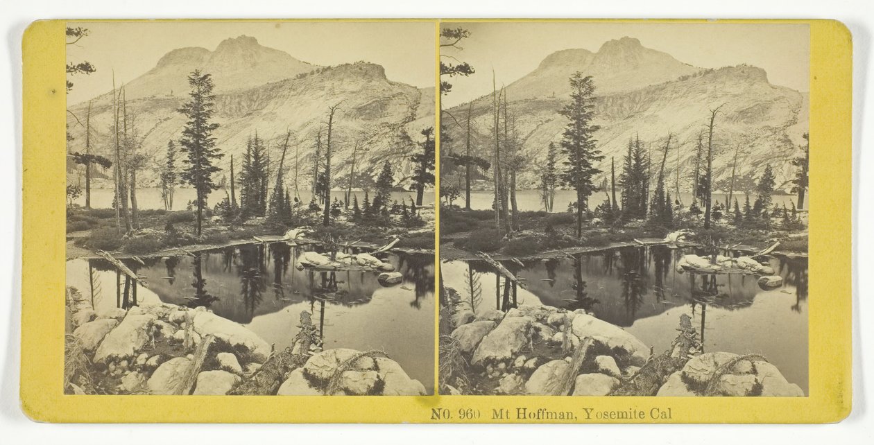 Mt. Hoffman, Yosemite, Cal., 1855-75. Makers: Kilburn Brothers, BW Kilburn door Kilburn Brothers, BW Kilburn