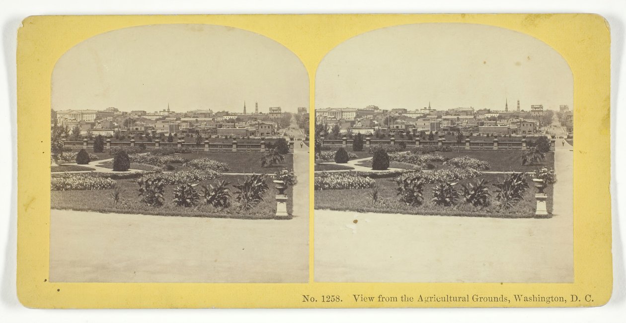 Uitzicht vanaf de landbouwgronden, Washington, D.C. door Kilburn Brothers, BW Kilburn