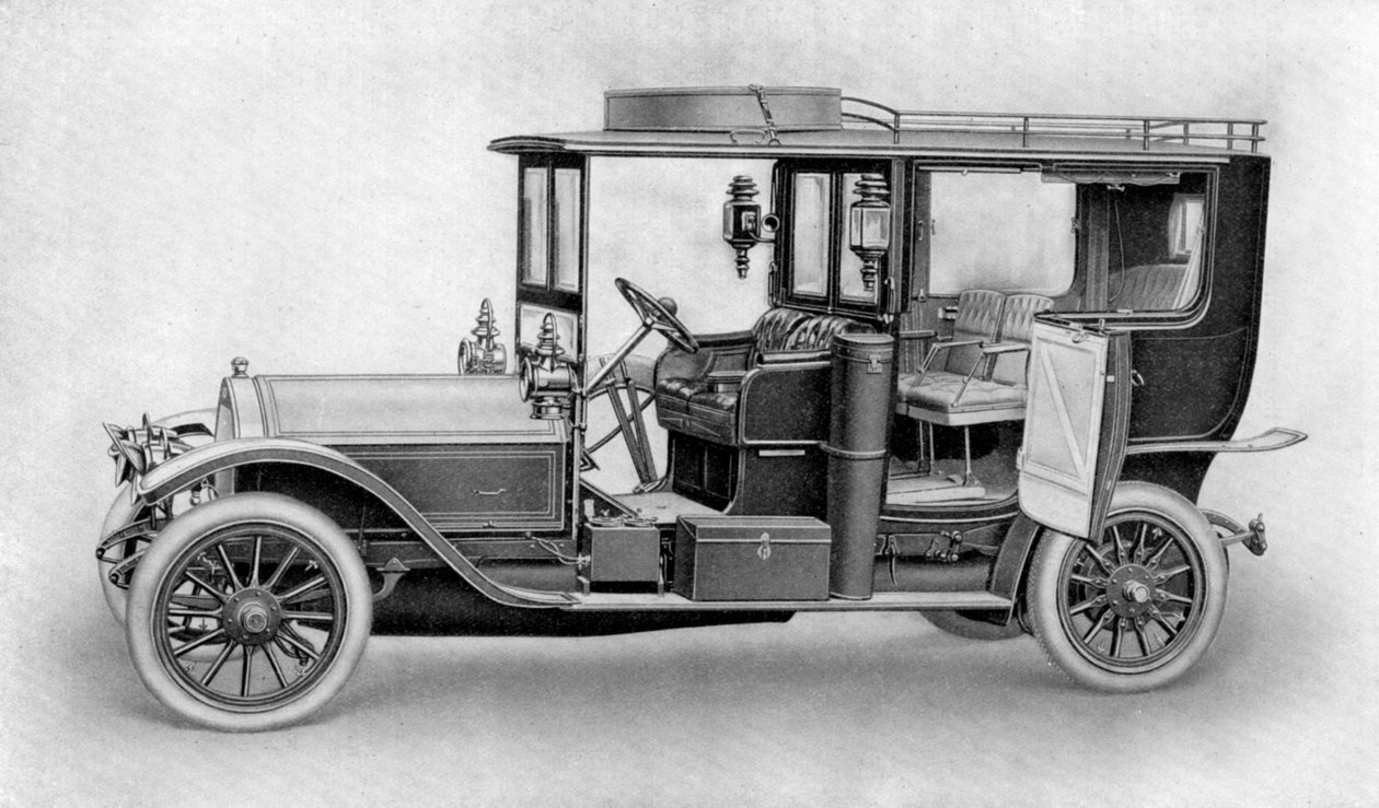 Tekening van een auto, 1911-1912 door Kilmsch and Co.