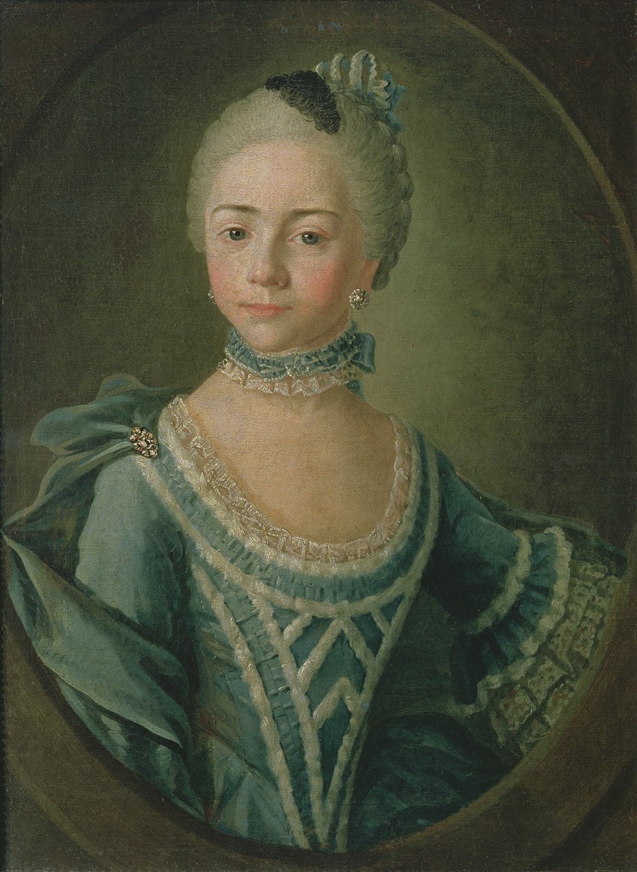 Portret van Gravin Sophie Matiuskina (1755-1796), 1763 door Kirill Inanovich Golovachevsky