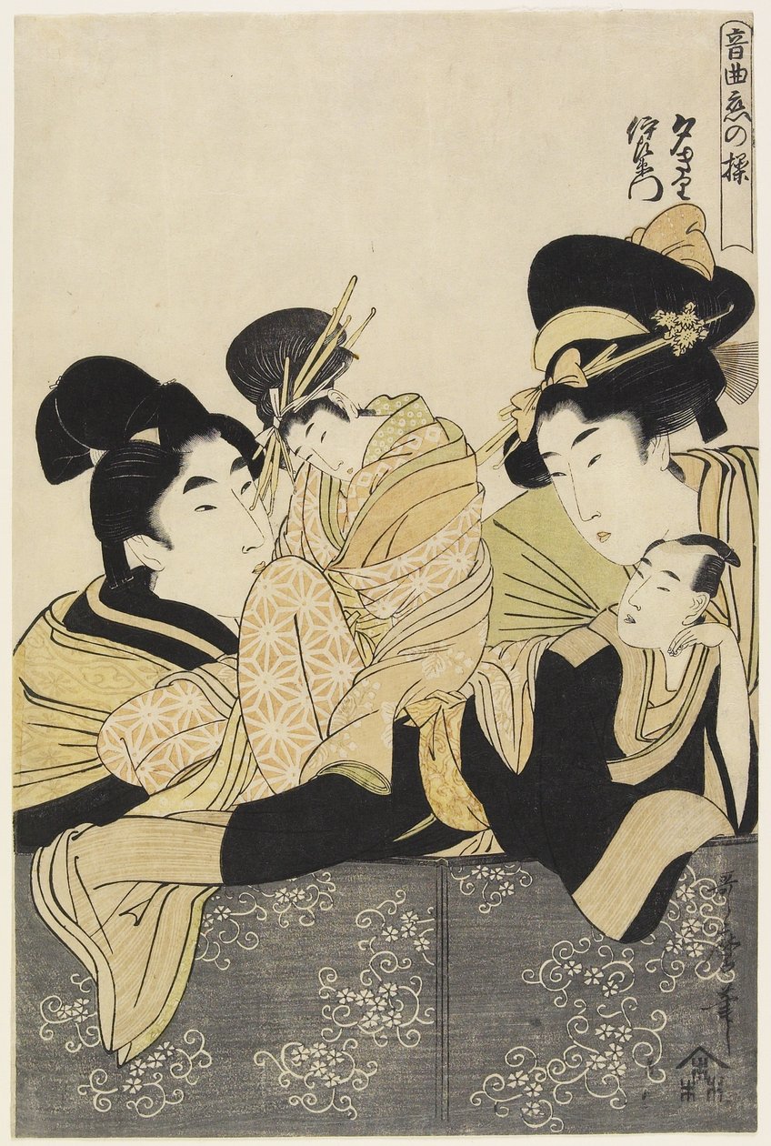 Yu_giri en Izaemon, ca. 1801 door Kitagawa Utamaro