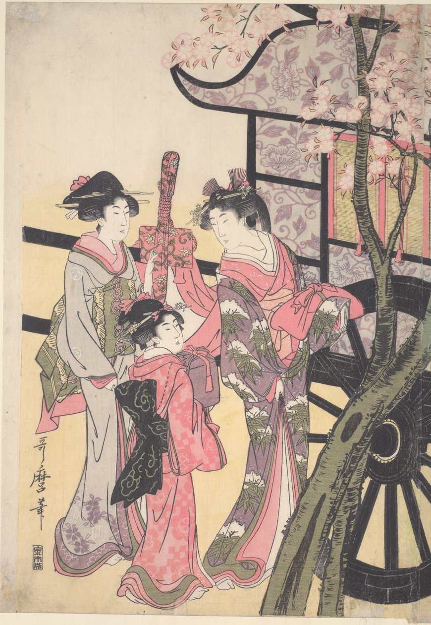 Aoi-Hime roept Rokujo-Hime door Kitagawa Utamaro